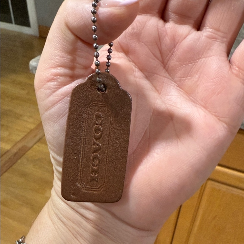 Vintage Coach  Leather tag